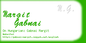 margit gabnai business card